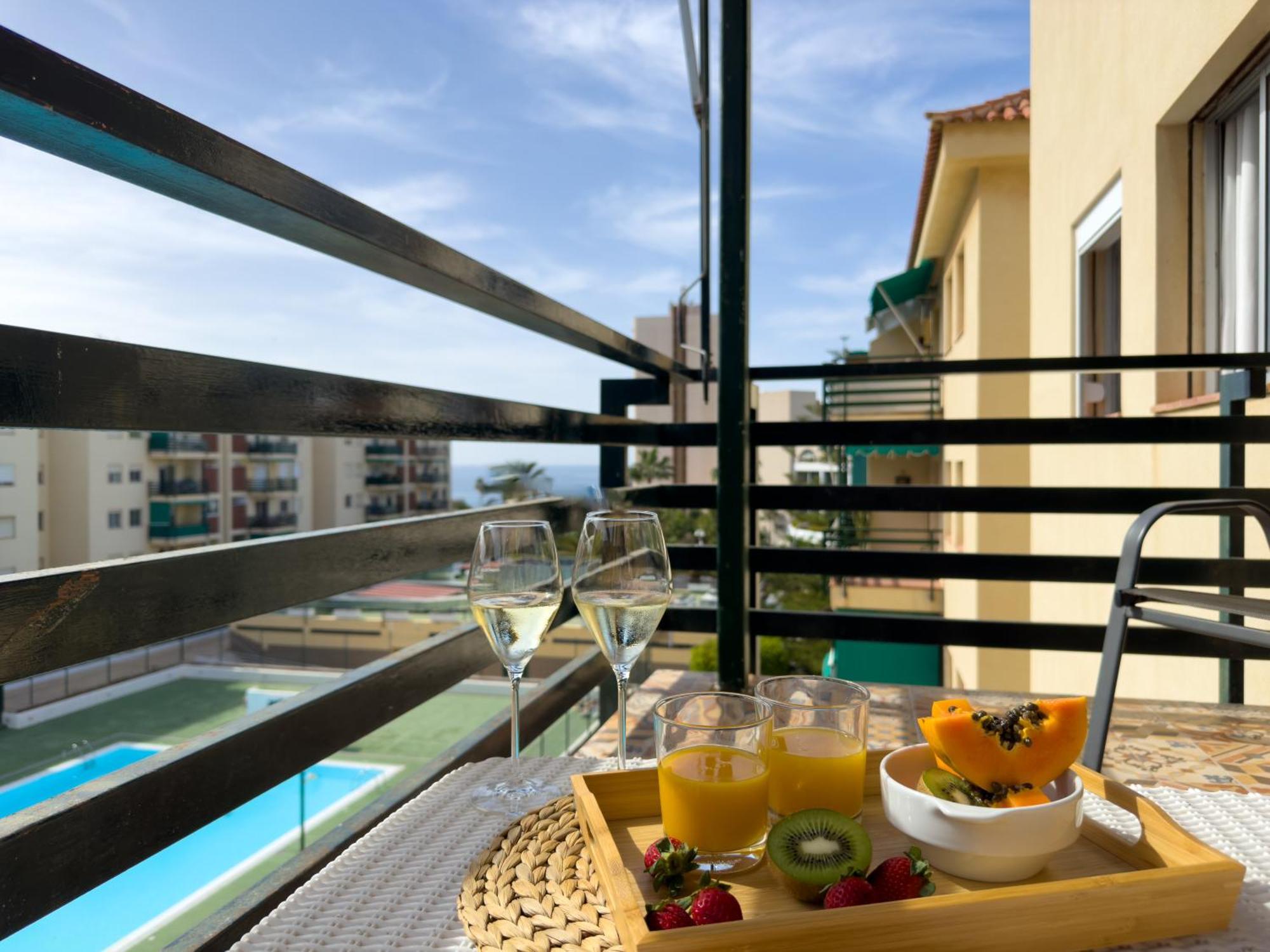 Amazing 3-Bedroom Apartment. Pool And Sea View! Los Cristianos  Buitenkant foto